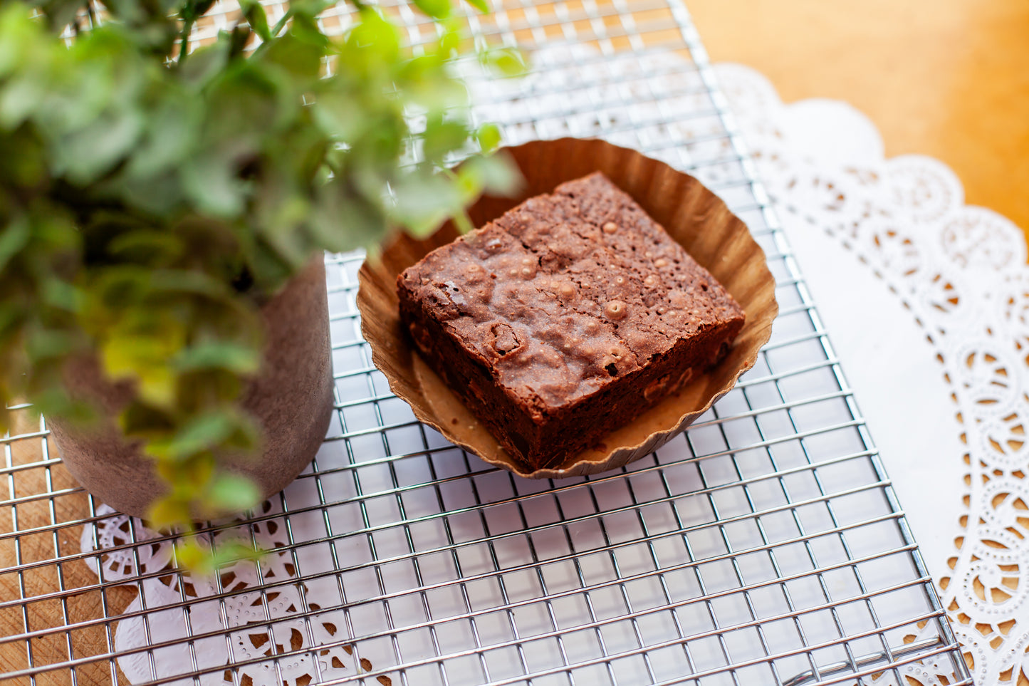 Artisanal Triple Chocolate Fudge Brownies